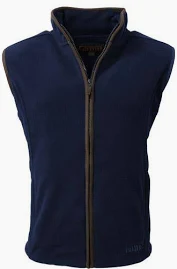 Mens Stanton Fleece Country Gilet- Navy